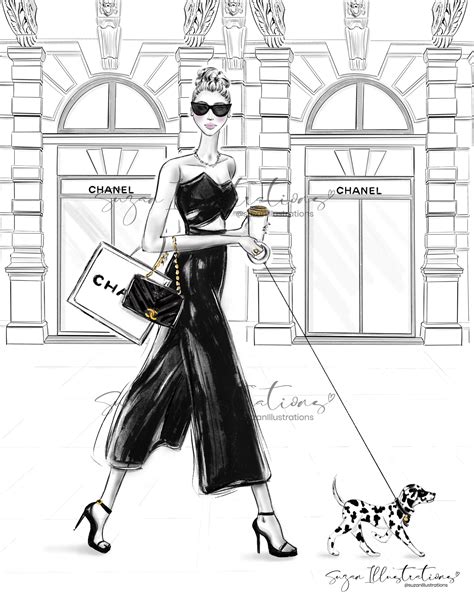 original chanel sketches|coco chanel artwork.